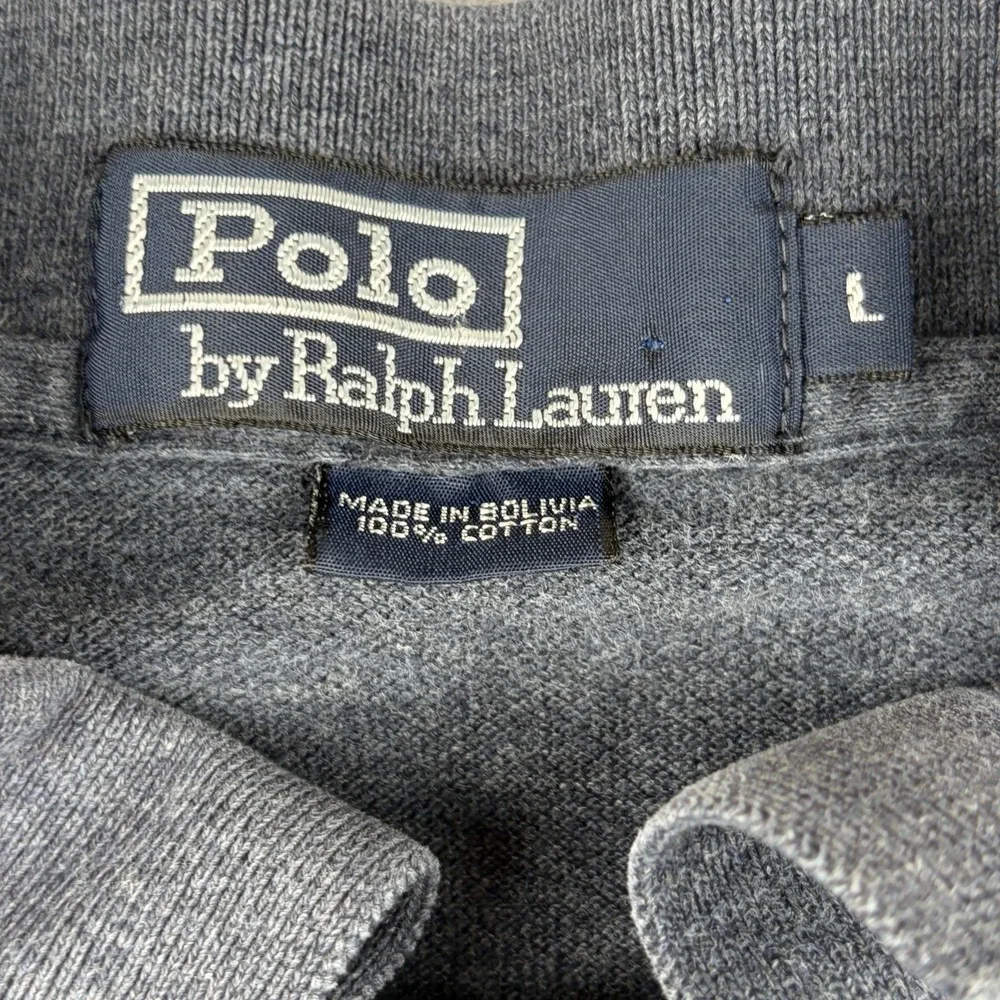 Vintage 90s Polo Ralph Lauren Polo Shirt Men's Large Blue Red Pony